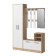 Enter hanger, 900x214x880, sonoma oak/white