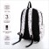 Youth backpack from textiles on a zipper, 3 pockets, waist bag, light pink color