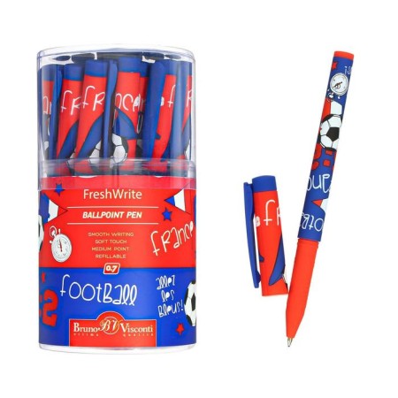 Ballpoint handle Freshwrite "Football. Champions. France", 0.7 mm, blue ink