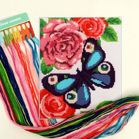 Cross -cross "Butterfly", a set for creativity, 25 x 20 cm-2