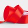 A satin ribbon “Golden threads”, 40 mm × 23 ± 1 m, red color No. 26