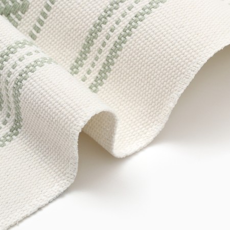 Ethel Scande -green path 38*150 cm, 50%cotton 50%linen-6