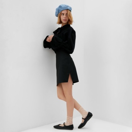Female blouse minku: enjoy color Black, river 44-3