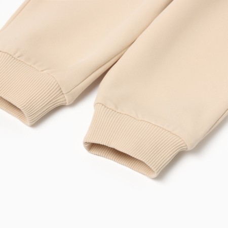 Set (sweatshirt and trousers) Children's minku "Nature", beige color, height 62-68 cm-4