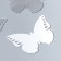 Interior mirror sticker "Openwork" set 3 pcs silver 11x7.5 cm