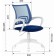 A chair for the operator Brabix Fly MG-396W, white plastic, mesh, dark blue TW-05/TW-10