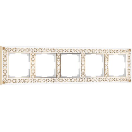 Frame for 5 posts WL07-FRAME-05, color white gold-1