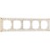 Frame for 5 posts WL07-FRAME-05, color white gold