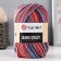 Yarn "Jeans Crazy" 55% cotton, 45% acrylic 160m/50g (8214 turquoise-terracote)