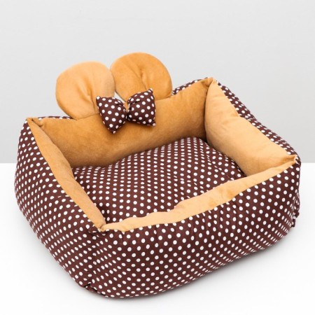 Lynchik "Milash", 52 x 42 x 15, calico, plush, beige-brown-4