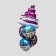 Bouquet of balls "Happy Birthday", foil, set of 5 pcs.
