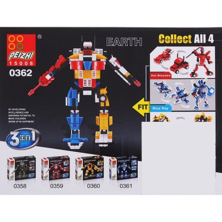 Constructor "Robot", 115 parts, 3 assembly options-2