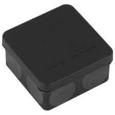 Single Box era Kor-80-40-9G-B-B two-component HF persistent to UV 80x80x40 mm, black direct installation IP67
