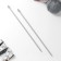 Knitting knitting needles, straight, with Teflon coating, D = 7 mm, 35 cm, 2 pcs