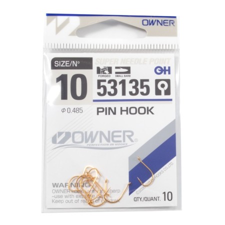 The hook Owner PIN Hook Gold No. 10, 10 pcs.-2