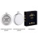 Flaw for alcohol "100% man", stainless steel, round, gift, 150 ml