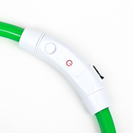 Collar - backlight ring, charging from USB, up to 70 cm, 3 glow modes, green-6