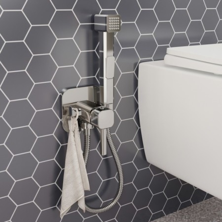 IDDIS 004SBS08 bideter, with hygienic shower, built -in, chrome-2