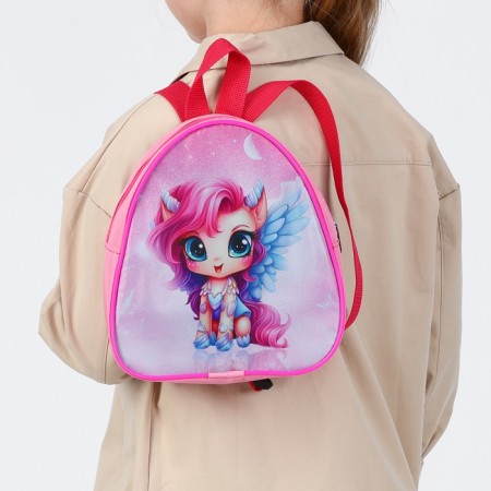 Baby backpack on lightning, pink color-5