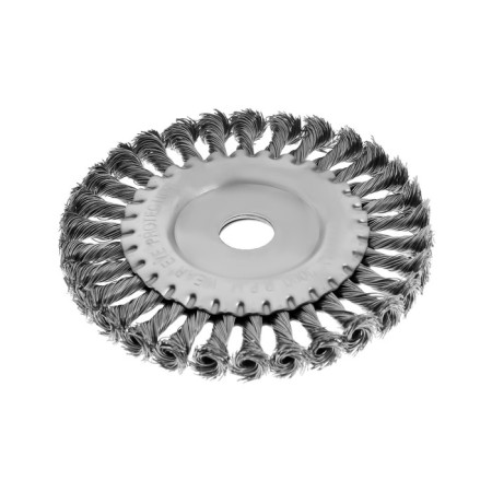 Metal brush for ushm tundra, twisted wire, flat, landing 22 mm, 150 mm