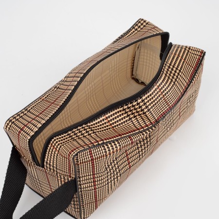Lightning cosmetic bag, brown color-2