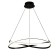 Suspended chandelier Mantra Infinity, LED, 3400LM, 2800K, 400 mm, brown color