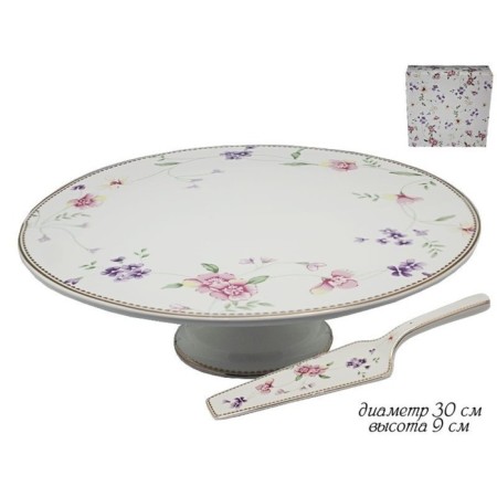 Cake with a spatula Lenardi Florence, Porcelain, D = 30 cm