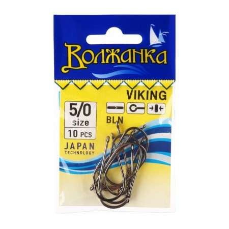 Hooks "Volzhanka" Viking No. 5/0, 10 pcs