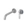 Mixer for the shell 1760’s Loft 5530CC, single -leaf, hidden, wall, chrome