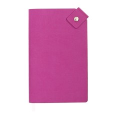Lotted diary, 120x200 mm 128 sheets, leatherette, gray block 70 g/m2, lies, a refrain with a colored button, lilac