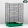 Cage for chinchillas "Pigger" No. 7, with 3 wooden floors, 58 x 40 x 82 cm, emerald