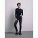 Women's jeans with an unprocessed edge Conte Elegant Skinny, size m, color Washed Black