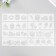 A stencil with a curly edge "Yummy" set of 8 pcs 18.3x5.5 cm