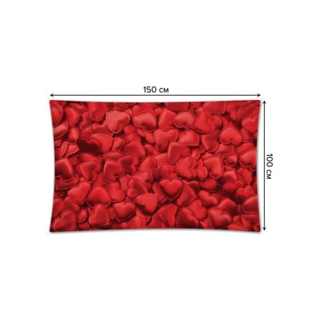 Decorative panel with photo printing "openwork hearts", horizontal, size 100x150 cm-1