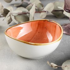 Ceramic sapphire sapphire, 14 × 13 × 4.5 cm, orange color