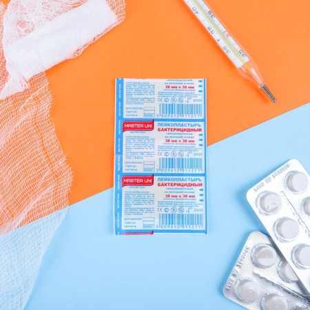 Bactericidal adhesive plaster 38 x 38 mm, non -woven base 1 pcs