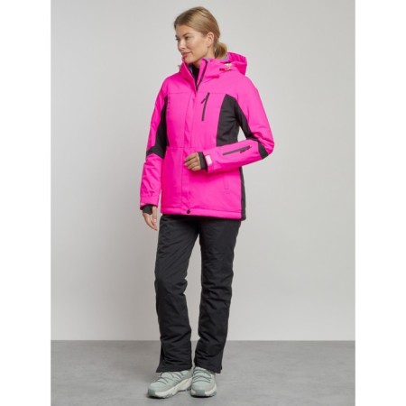 Ski costume female winter, size 44, pink color-1