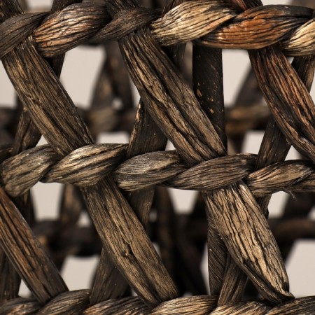 Wicker basket, 41x23x18/23 cm, reeds, seaweed-7