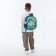 Baby backpack on a zipper, "chosen", green color