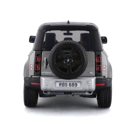 BBURAGO LAND Rover Defender 110 2022, Die-Cast, 1:24, Gray color-3