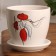 Flower pot "Girl in red" 1.4 liters