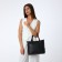 Bag Vita with a zipper, black color