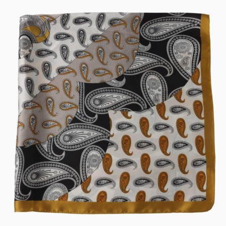 Women's scarf minku rr 70*70 cm, col. mustard-2