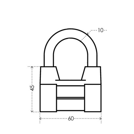 Sibrtekh-hinged castle ZN2-4-01-2, 60 mm-1