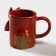Ceramic "Bunny" mug, 350 ml, red color