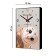 Carty clock is wall-mounted, interior "owl. Act", smooth move, 57 x 35 x 4 cm