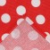 Towel 35x60cm peas, red, waffle, 120 g/m2, cotton 100%