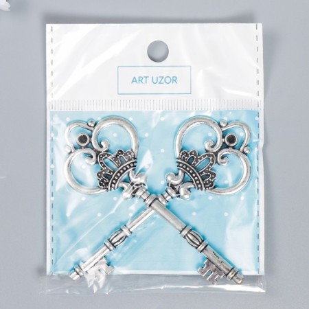 Decor Metal "Royal Key" 8x3 cm-3