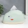 Casket Plastic for napkin "dinosaur" light green 12x12x21 cm