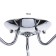 Laurah Laura 3x60W E27 Chrome 54x54x29 cm.